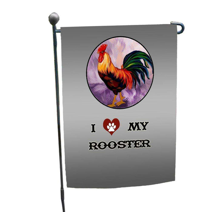 I love My Rooster Garden Flag