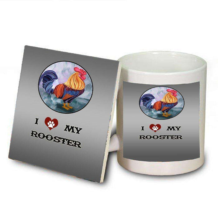 I love My Rooster Mug and Coaster Set