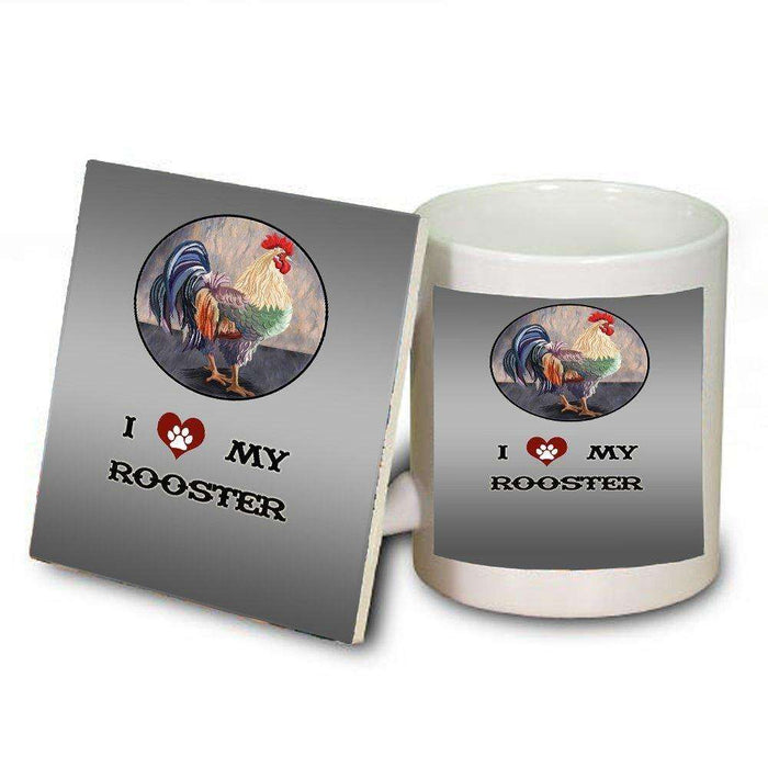 I love My Rooster Mug and Coaster Set