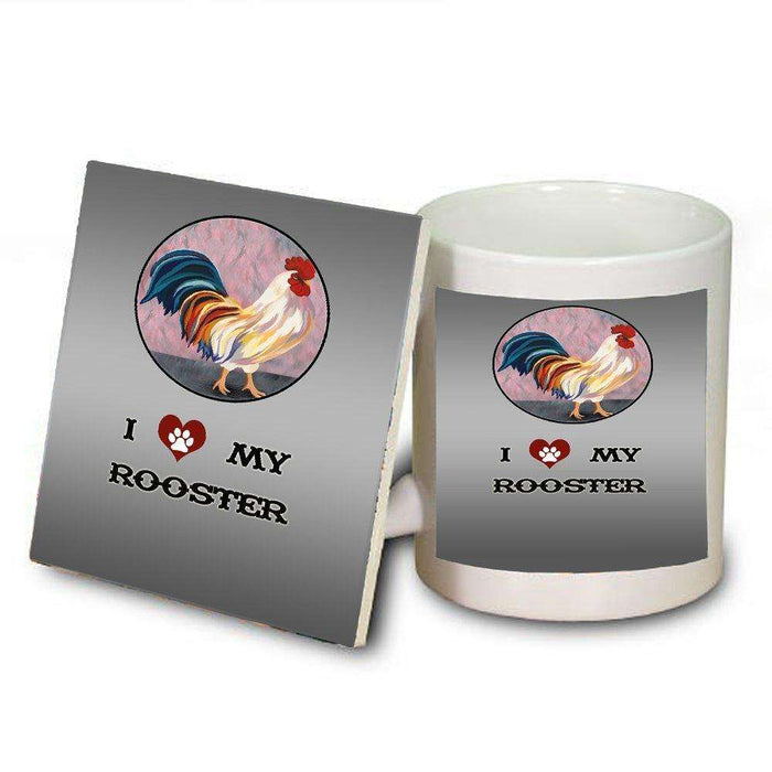 I love My Rooster Mug and Coaster Set