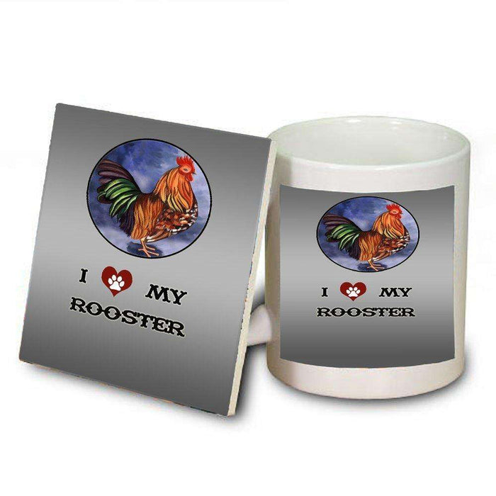 I love My Rooster Mug and Coaster Set