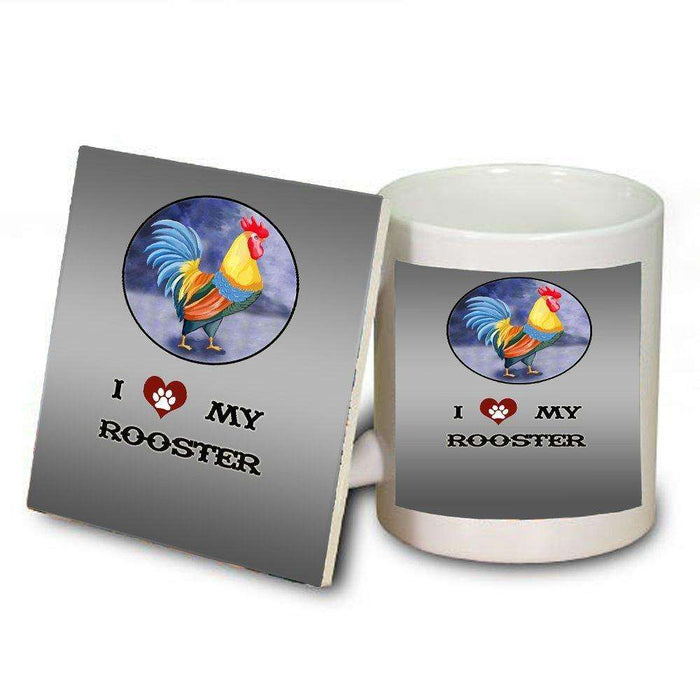 I love My Rooster Mug and Coaster Set