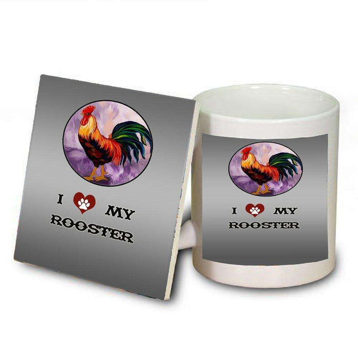 I love My Rooster Mug and Coaster Set