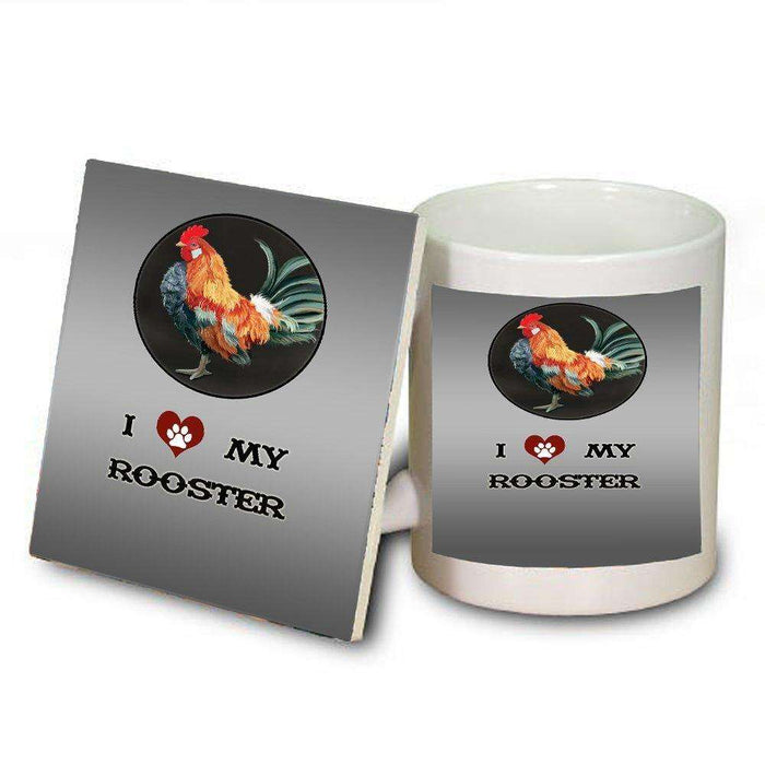 I love My Rooster Mug and Coaster Set