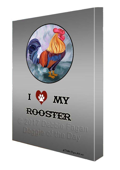 I love My Rooster Wall Art Canvas CV122
