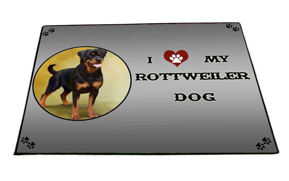 I love My Rottweiler Dog Indoor/Outdoor Floormat