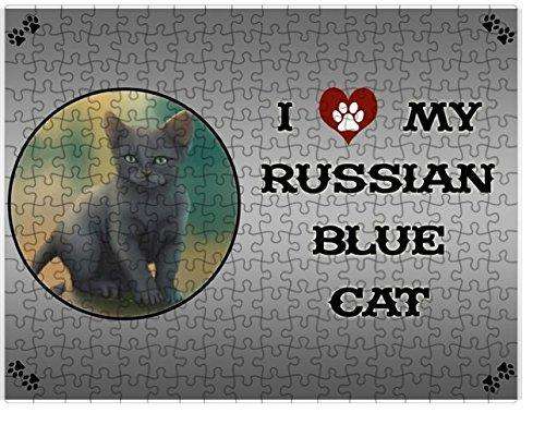 I love My Russian Blue Cat Puzzle with Photo Tin D212 (300 pc.)
