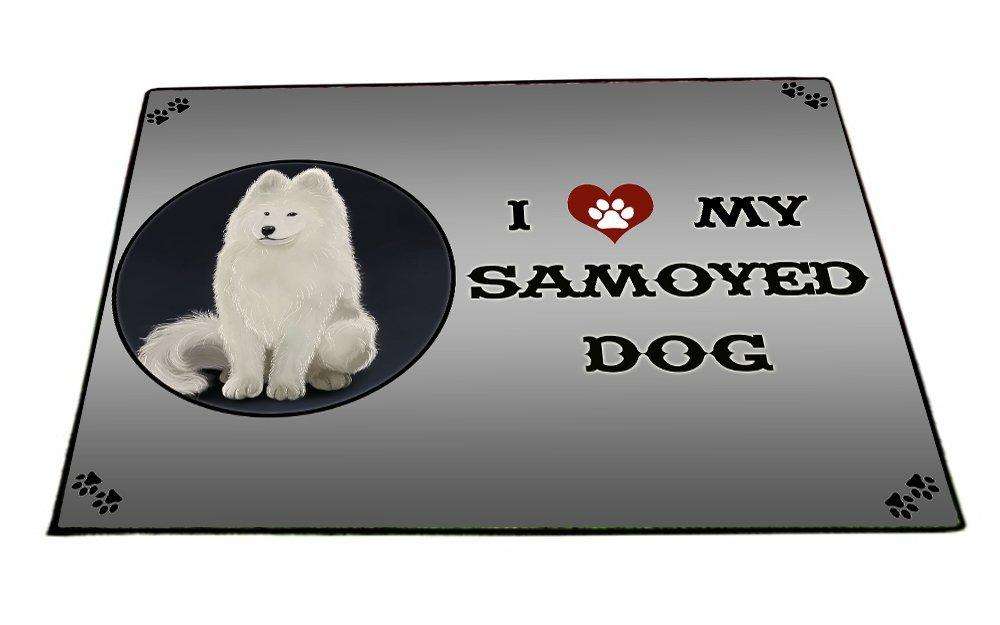 I love My Samoyed Dog Indoor/Outdoor Floormat