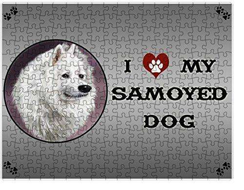 I love My Samoyed Dog Puzzle with Photo Tin D218