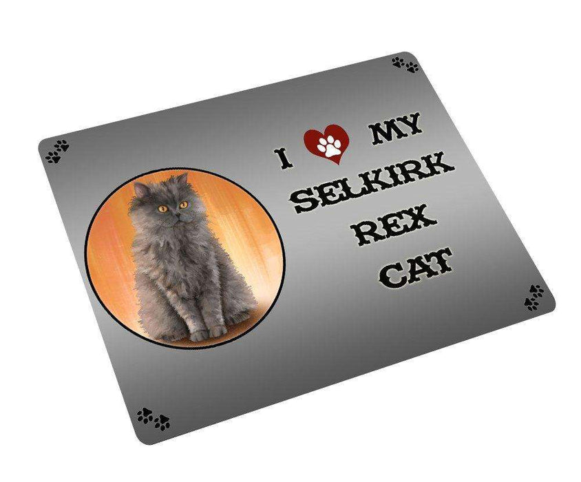 I love My Selkirk Rex Cat Art Portrait Print Woven Throw Sherpa Plush Fleece Blanket D210