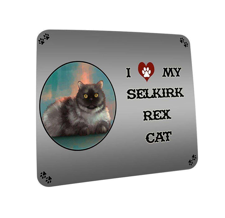 I love My Selkirk Rex Cat Coasters Set of 4