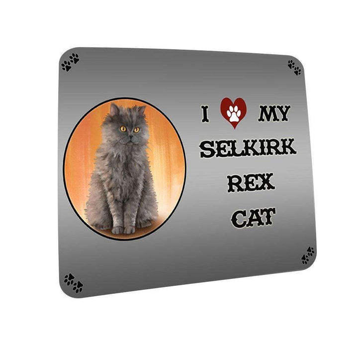 I love My Selkirk Rex Cat Coasters Set of 4