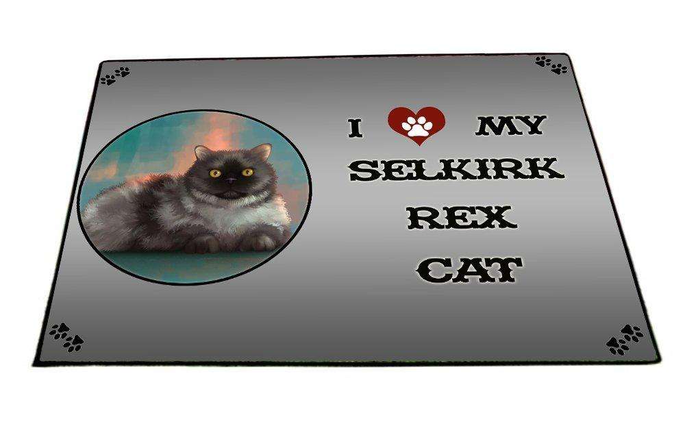I love My Selkirk Rex Cat Indoor/Outdoor Floormat
