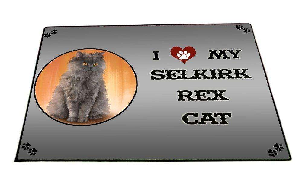 I love My Selkirk Rex Cat Indoor/Outdoor Floormat