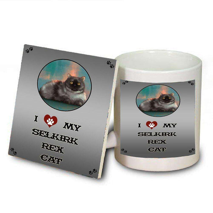 I love My Selkirk Rex Cat Mug and Coaster Set