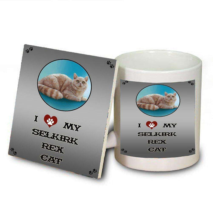 I love My Selkirk Rex Cat Mug and Coaster Set