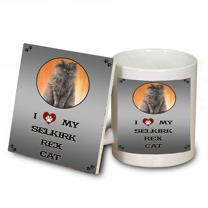 I love My Selkirk Rex Cat Mug and Coaster Set