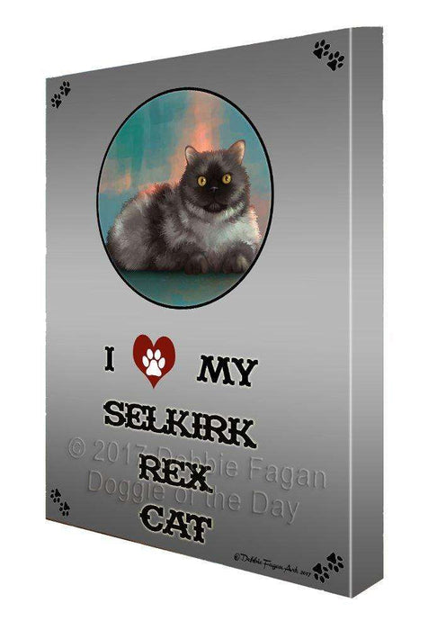 I love My Selkirk Rex Cat Wall Art Canvas