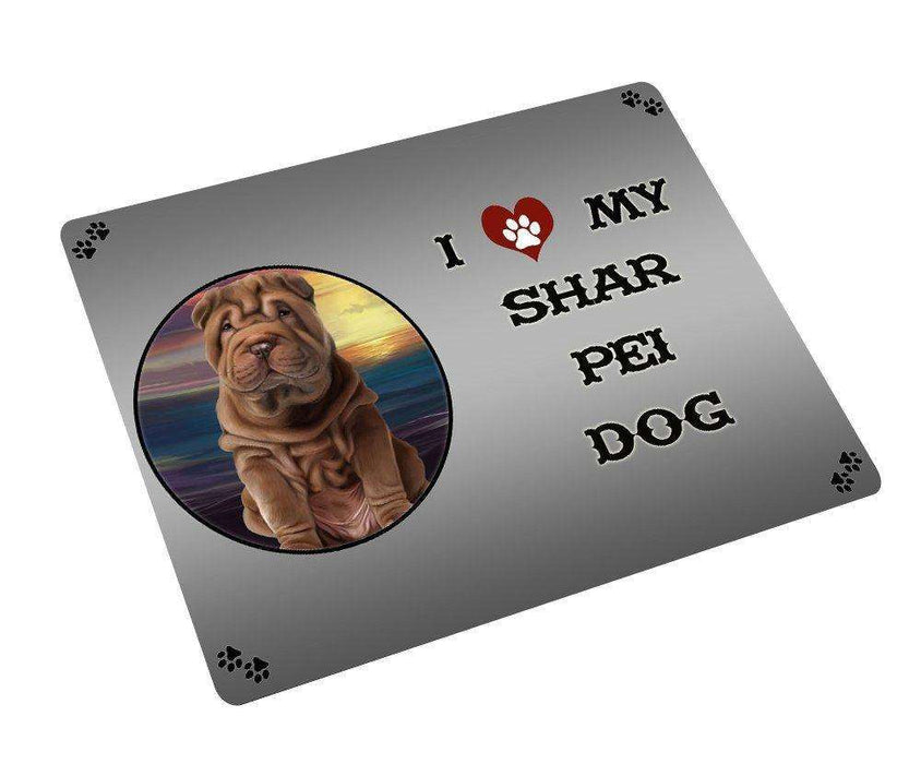 I Love My Shar Pei Dog Magnet Mini (3.5" x 2") mg061