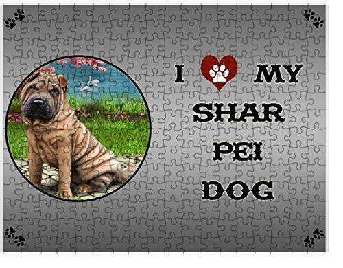 I love My Shar Pei Dog Puzzle  D229