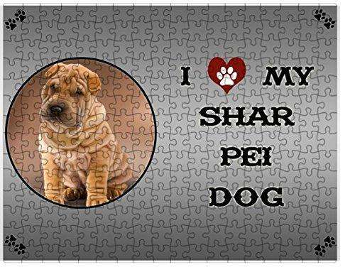 I love My Shar Pei Dog Puzzle  D230