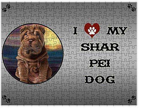 I love My Shar Pei Dog Puzzle  D231