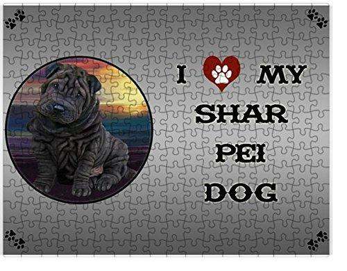 I love My Shar Pei Dog Puzzle  D233