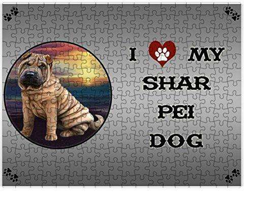 I love My Shar Pei Dog Puzzle with Photo Tin D234 (300 pc.)