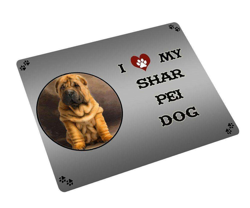 I love My Shar Pei Puppy Dog Large Refrigerator / Dishwasher Magnet D212
