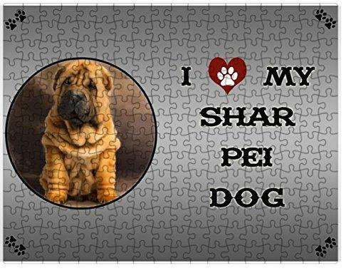 I love My Shar Pei Puppy Dog Puzzle  D226