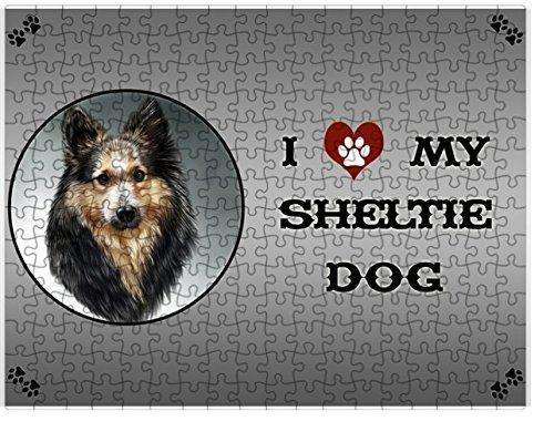 I love My Sheltie Dog Puzzle with Photo Tin D236 (300 pc.)