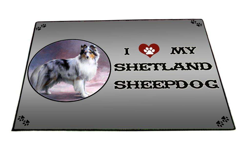 I love My Shetland Sheepdog Indoor/Outdoor Floormat