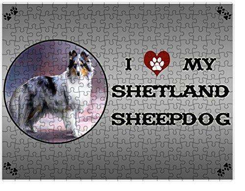 I love My Shetland Sheepdog Puzzle with Photo Tin D237 (300 pc.)