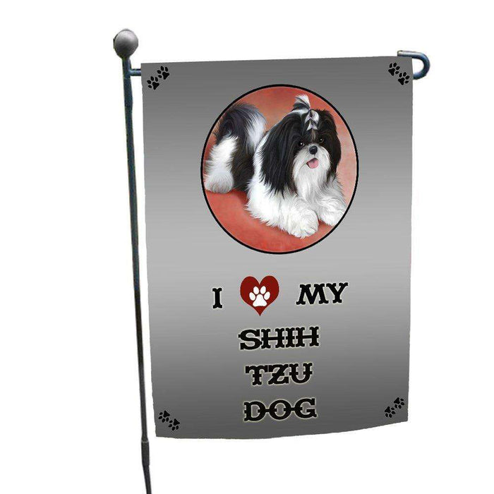 I love My Shih Tzu Dog Garden Flag