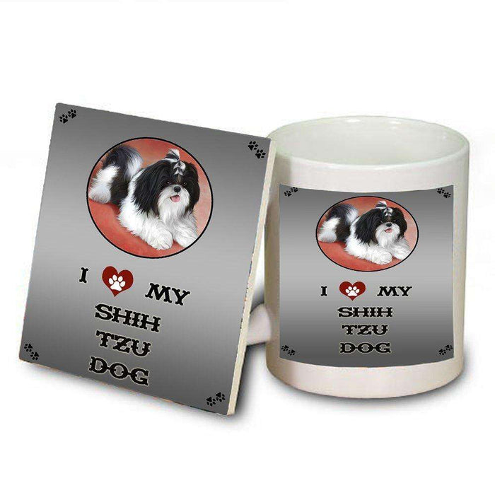 I love My Shih Tzu Dog Mug and Coaster Set