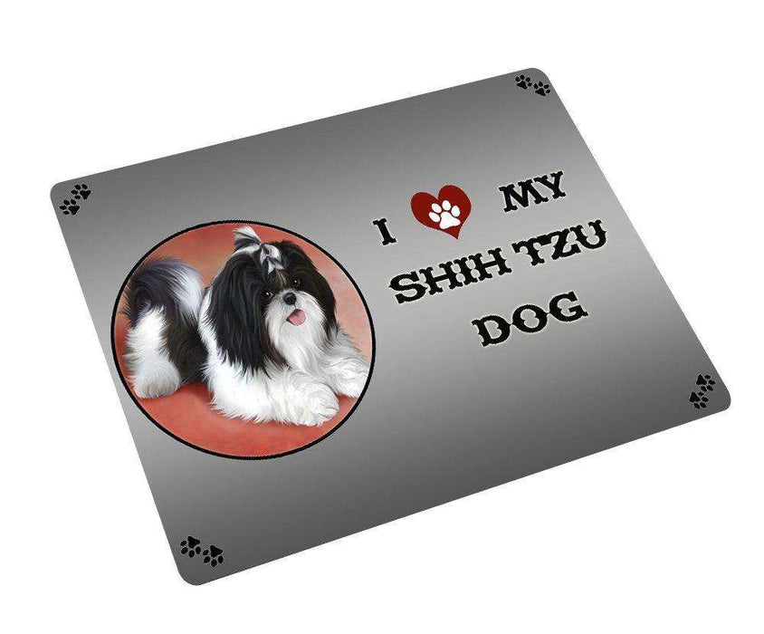 I love My Shih Tzu Dog Tempered Cutting Board