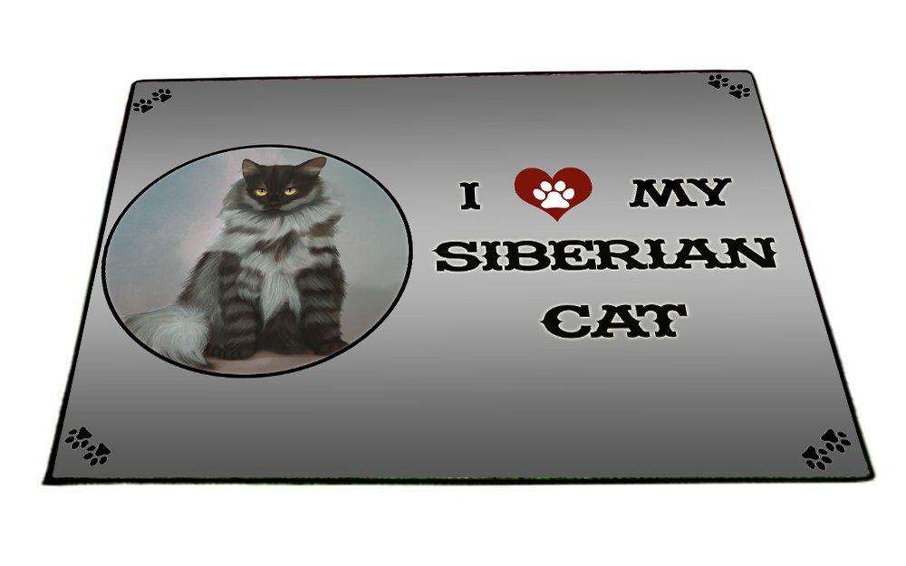 I love My Siberian Cat Indoor/Outdoor Floormat