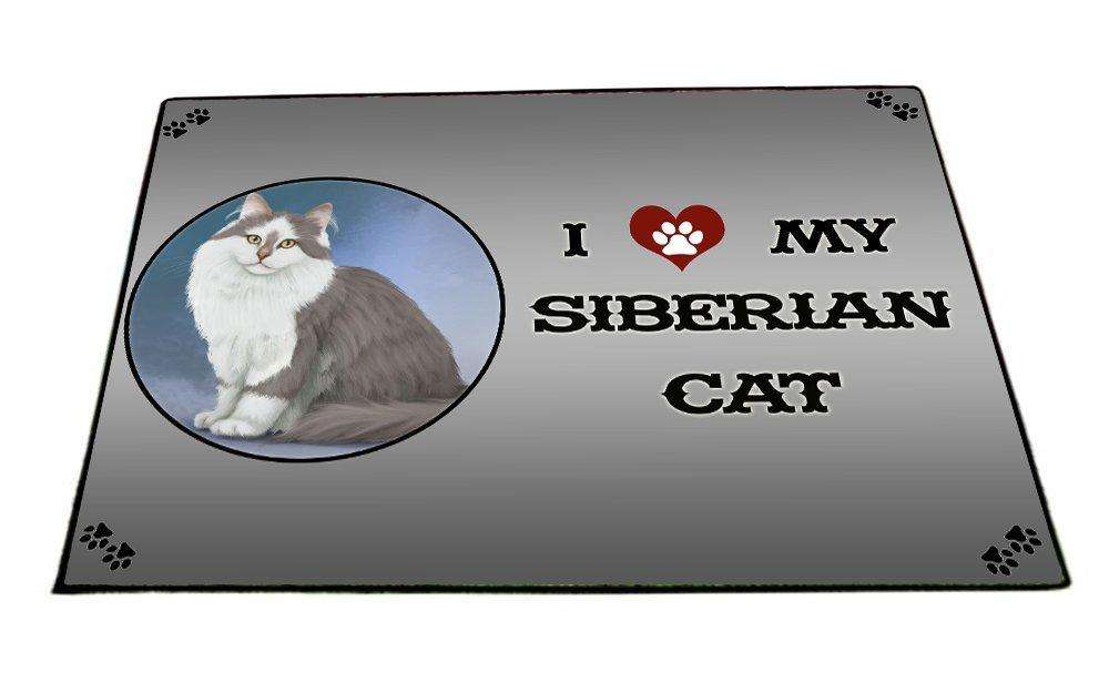I love My Siberian Cat Indoor/Outdoor Floormat