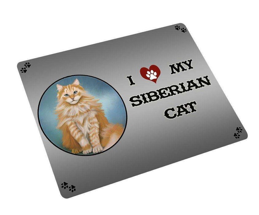 I love My Siberian Cat Tempered Cutting Board CB106
