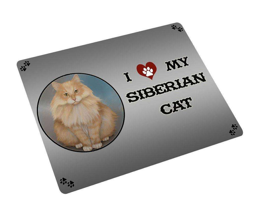 I love My Siberian Cat Tempered Cutting Board CB107