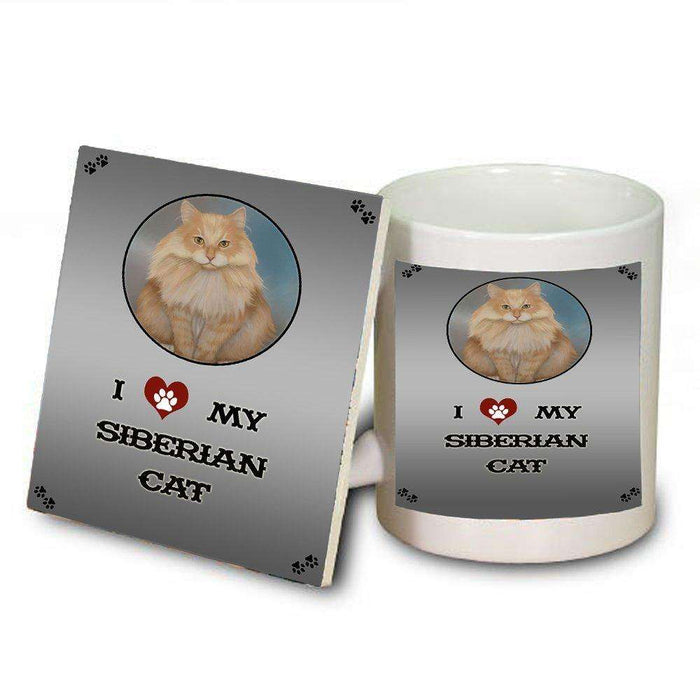 I love My Siberian Dog Mug and Coaster Set