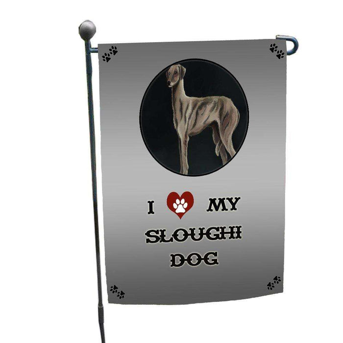 I love My Sloughi Dog Garden Flag