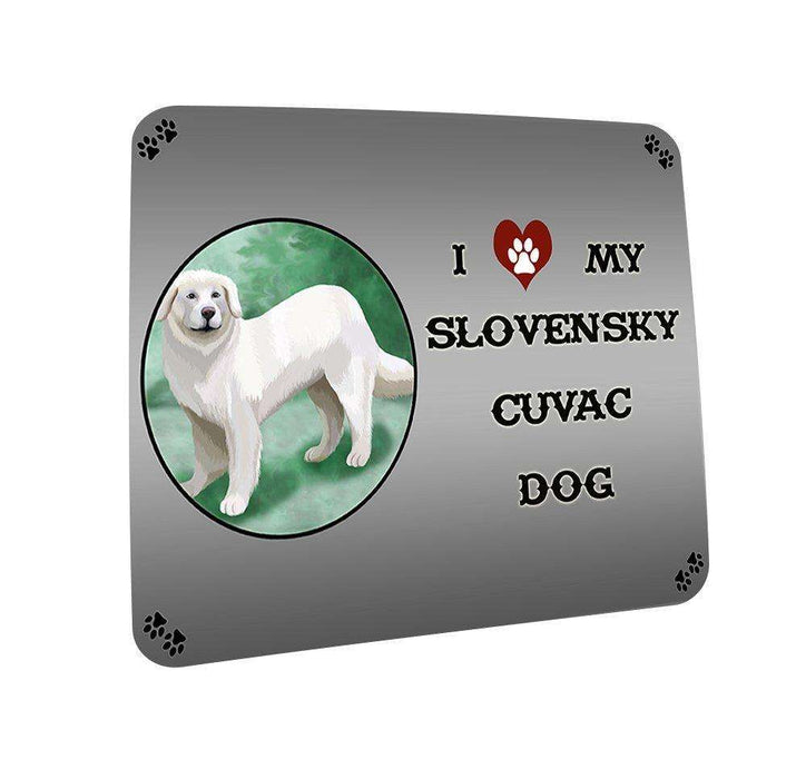 I love My Slovensky Cuvac Dog Coasters Set of 4