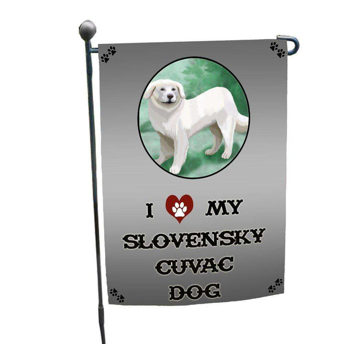 I Love My Slovensky Cuvac Dog Garden Flag