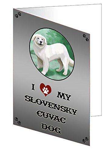I love My Slovensky Cuvac Dog Handmade Artwork Assorted Pets Greeting Cards and Note Cards with Envelopes for All Occasions and Holiday Seasons