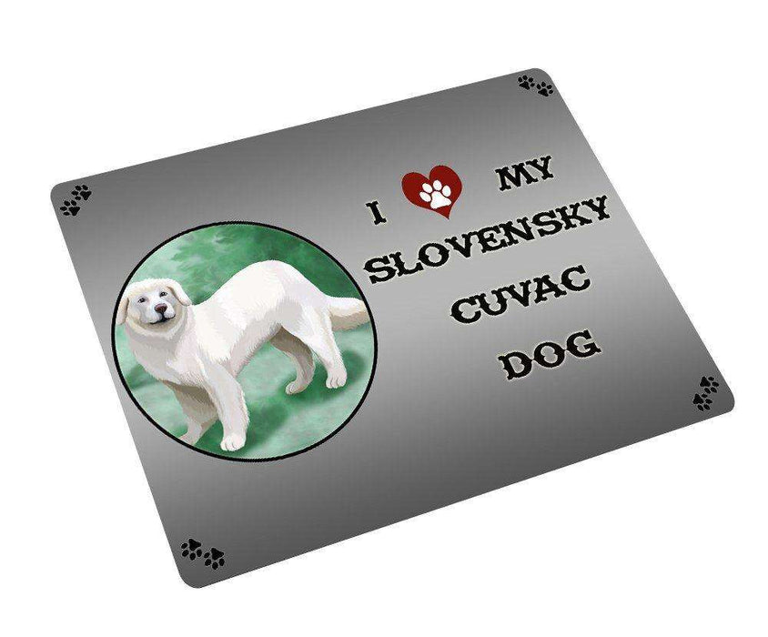 I love My Slovensky Cuvac Dog Large Refrigerator / Dishwasher Magnet D238