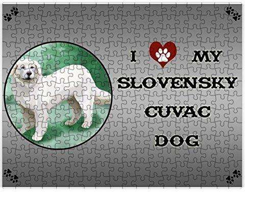 I love My Slovensky Cuvac Dog Puzzle with Photo Tin D300