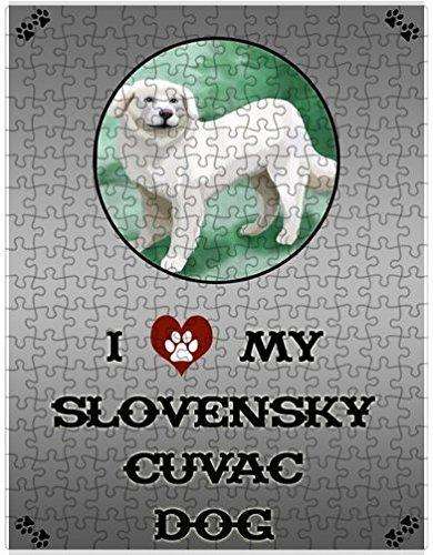 I Love My Slovensky Cuvac Dog Puzzle with Photo Tin