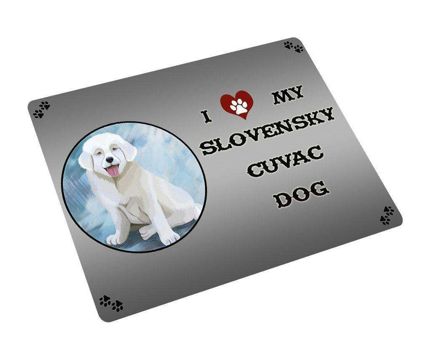 I love My Slovensky Cuvac Puppy Dog Art Portrait Print Woven Throw Sherpa Plush Fleece Blanket D237