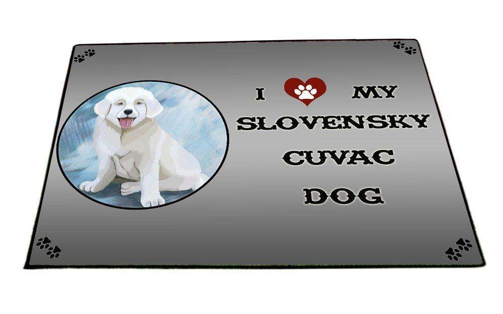 I love My Slovensky Cuvac Puppy Dog Indoor/Outdoor Floormat